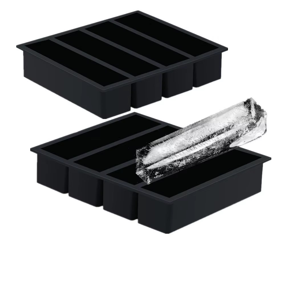 Ice Tray Silicone Ball Whiskey Ice Hockey Machine, Large Square Ice Tray Mold, for Cocktails, Reusable and Bpa-Free